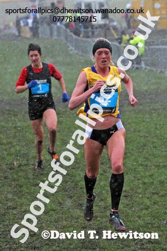 Womens Inter District, Morrisons Great Edinburgh Cross Country. Photo: David T. Hewitson/Sports for All Pics